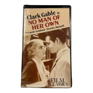 No Man Of Her Own Clark Gable‎ Carole Lombard Film Classics VHS Movie
